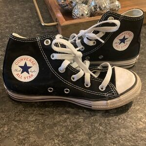 Converse Kids Black High-Top Sneakers